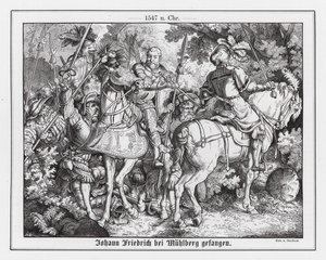 Capture of Elector John Frederick of Saxony at the Battle of Muehlberg