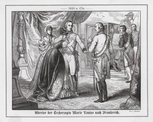 Departure of Archduchess Marie Louise of Austria for France by Emil Eugen Sachsse