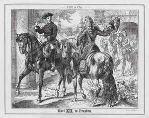 King Charles XII of Sweden in Dresden