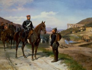 Meeting with Prince Friedrich Karl of Prussia by Emil Hünten