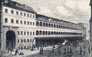 The Salzgries Barracks in Vienna by Emil Hütter