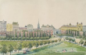 The Stubenbastei and the Stubentor in Vienna by Emil Hütter