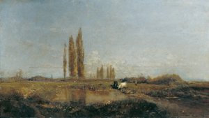 On the Thaya near Lundenburg by Emil Jakob Schindler