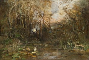 Moonrise in the Prater by Emil Jakob Schindler