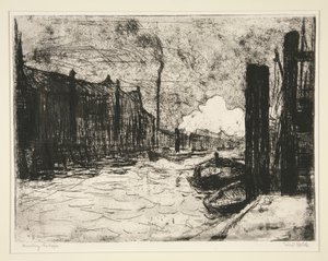 Hamburg Harbor by Emil Nolde