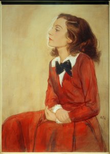 Elisabeth Bergner, Portrait / Drawing by E. Orlik