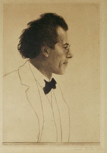 Gustav Mahler, composer and conductor by Emil Orlik