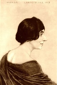 Portrait of Wanda Landowska 1879-1959 by Emil Orlik