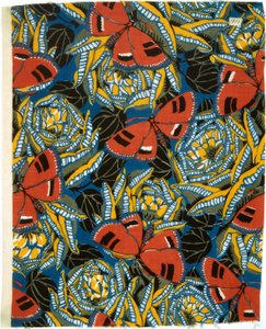 Butterflies on Stylized Roses by Émile Alain Séguy