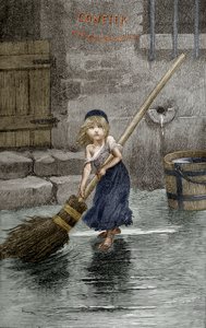 Cosette, illustration from 'Les Miserables' by Victor Hugo