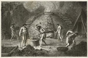 The Primitive Furnace for Iron Extraction by Emile Antoine Bayard