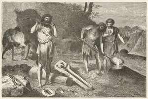 A Workshop of a Moulder in the Bronze Age by Emile Antoine Bayard