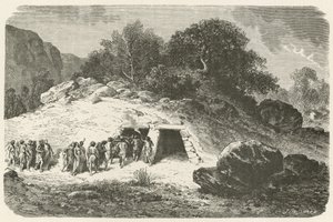 A Tumulus in the Neolithic Era by Emile Antoine Bayard