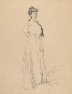 Sketch of a Lady by Emile Auguste Carolus Duran