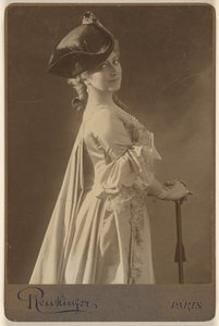 Unidentified Woman with Walking Stick