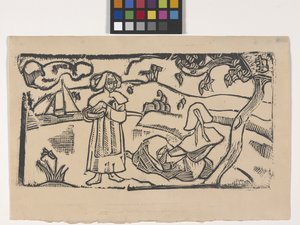 Two Breton Women by Emile Bernard