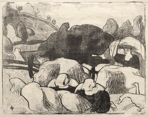 Les Bretonneries: Breton Women Making Haystacks