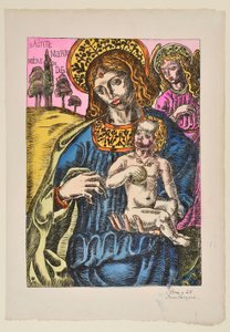 Saint Mary Mother of God: The Virgin and the Haloed Angel by Emile Bernard