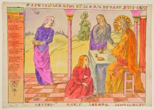 Saint Martha and Mary before Jesus Christ by Emile Bernard