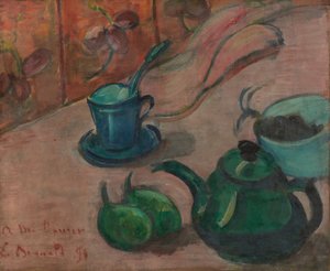 Still Life with Teapot, Cup and Fruit