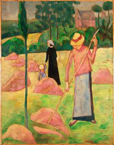 Woman with Rake by Emile Bernard
