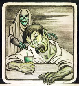 Absinthe is Death by Émile Decoeur