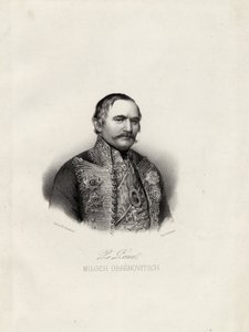 Milo Obrenovic I, Prince of Serbia, c1838