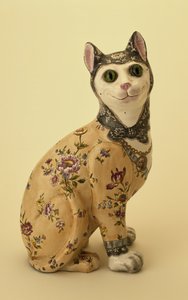 Figure of a cat by Emile Galle
