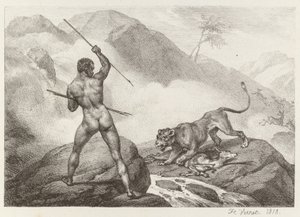 African Hunter by Emile Jean Horace Vernet