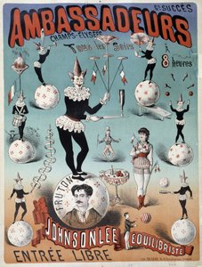 Johnsonlee, balancer, at the Ambassadeurs - Poster by Lévy, late 19th century