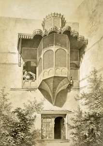 Cairo: House called Beyt El-Emyr by Emile Prisse d