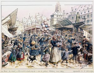 Christmas Market in Place Kleber in Strasbourg
