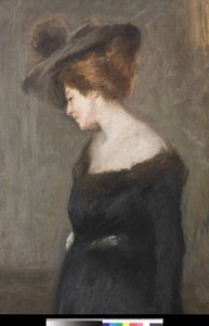 Portrait of a Lady (detail) by Emilio Gola