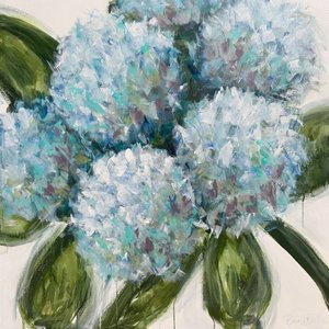 Fresh Blue Hydrangeas by Emma Bell