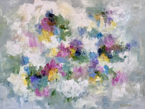 Vibrant Floral Abstract by Emma Bell