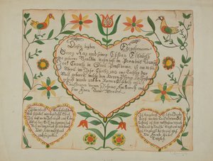 Fraktur - Birth and Baptismal Certificate
