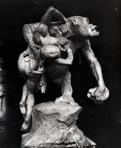 Gorilla Abducting a Woman by Emmanuel Fremiet