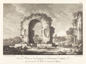 View of Ruins and Fragments of Ancient Construction...of Ancient Capua by Emmanuel Jean Nepomucène de Ghendt after Claude Louis Châtelet
