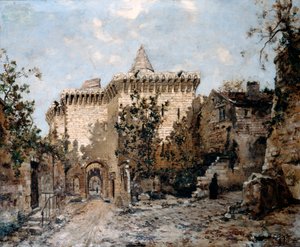 The Door of Cordeliers and the Castle, 1891 by Emmanuel Lansyer