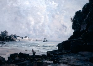 The Port of Douarnenez, 1884 by Emmanuel Lansyer