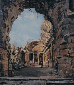 The temple of Diana, Nîmes by Emmanuel Lansyer