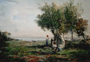 Women at the fountain