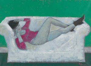 Karen on the Settee by Endre Roder