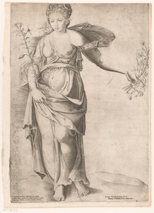 Flora or Proserpina by Enea Vico (attributed to)