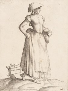Costume Plate: Galla Serva by Enea Vico