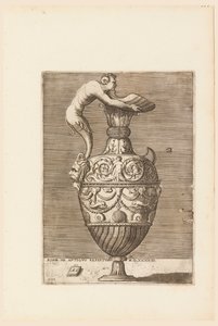 Ewer with a Satyr Holding a Large Conch