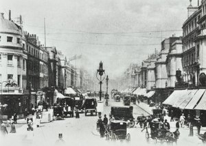 252-260 Regent Street, Westminster: looking north to Oxford Circus, 1890 by English Photographer