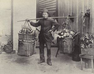 A Chinese Vegetable Hawker