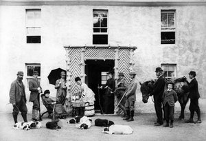 A Country House Shooting Party by English Photographer