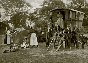 A Gypsy Encampment in Essex by English Photographer
